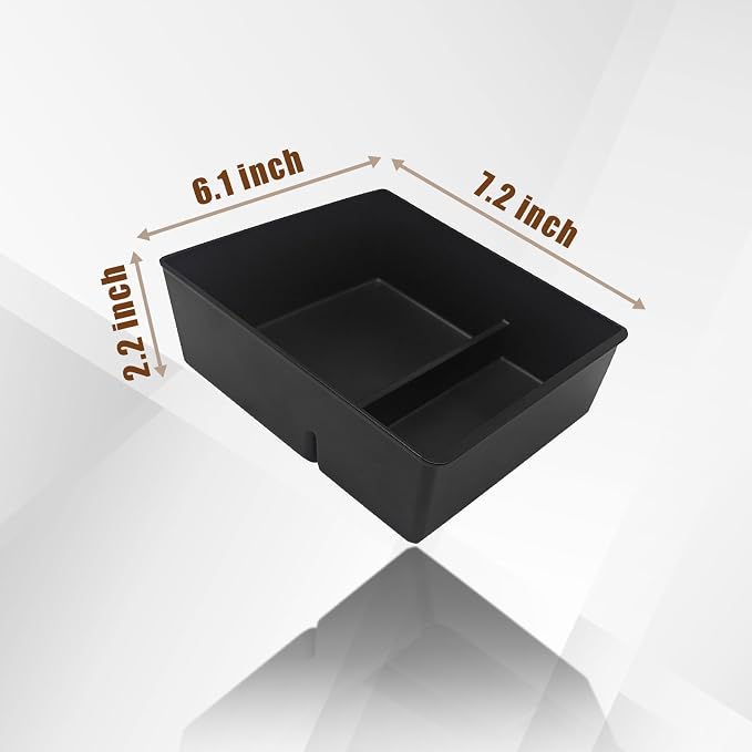 Muslogy Center Console Organizer Compatible with GMC Acadia 2017-2022 2023 Accessories Acadia SL SLE SLT Denali AT4 Middle Console Storage Box Armrest Insert Tray ABS Material