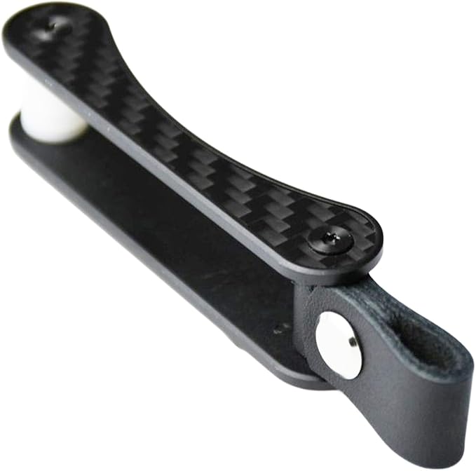 Key Organizer - Compact Real Carbon Fiber Key Holder | Minimalist| O ring included for car key fob