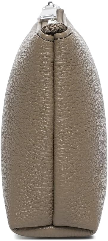 PU Leather Makeup Simple and Convenient Handbag Small Exquisite Storage Bag (PU/Tea Color)
