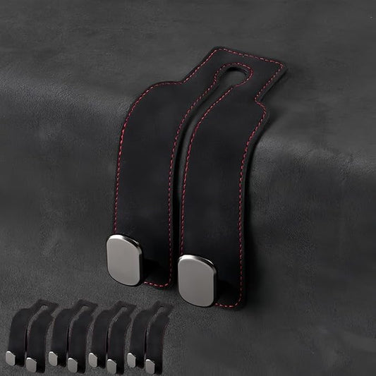 Car Purse Hooks, Universal Headrest Hooks for Bags, 4 Pack | Keeps bags off floors | Helps stop spills | Fits most headrests | For purses, groceries, backpacks