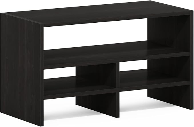 Furinno Hermite Desk Top Organizing Shelf Bookcase, Espresso