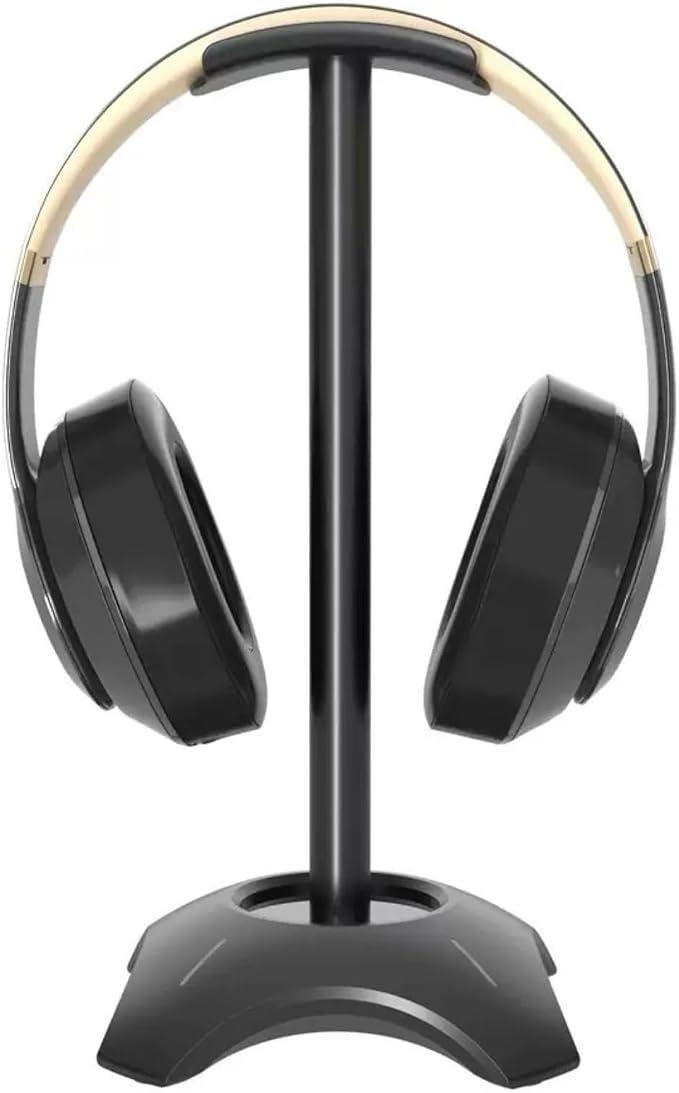 Hd-S1 Gaming Headphone Stand, Headset Holder Hanger Mount Aluminum with Protective Silicone Pad, Compatible with Sony, Bose, Shure, Jabra, JBL, AKG & Gaming Headsets (Black)