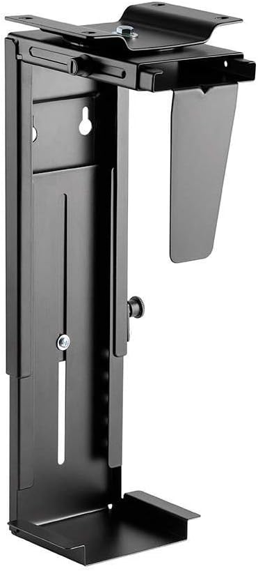 Monoprice PC Tower Holder - Adjustable Under Desk Mount, Designed for Use with Sit-Stand Desks - Workstream Collection