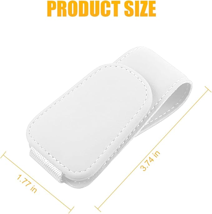 AICEL Sunglasses Holders for Car Sun Visor, Leather Eyeglasses Hanger Mounter, Magnetic Glasses Holder and Ticket Card Clip, Auto Interior Accessories Universal for SUV Pickup Truck