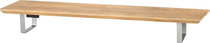 Anji Mountain Monitor Stand - Desktop Organizer & Laptop Riser, Ergonomic Monitor Riser, Space-Saving Monitor Stand for Desk, Durable Construction, Easy Assembly, Ideal for Home & Office,Natural
