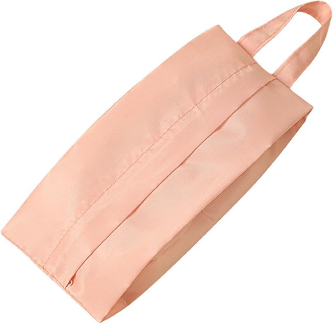 Twill Fabric Organiser with Handle Portable Laundry Bag for Underwear Socks Travel Essential Breathable Travel Underwear Organiser