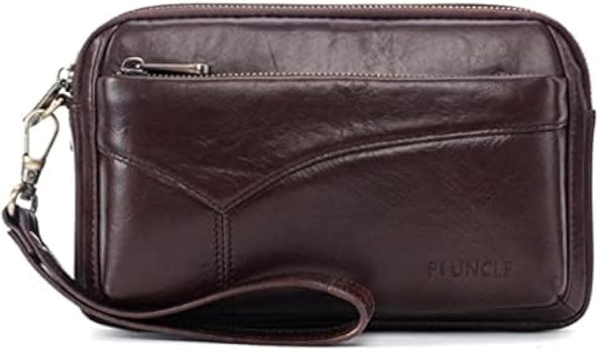 Hebetag Leather Clutch Purse Wallet for Men Organizer Holder Wrist Bag | Organizer, Holder