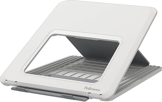 Fellowes Breyta Laptop Stand for The Home and Office, 12 Height Adjustments, 15" Monitor Size- White