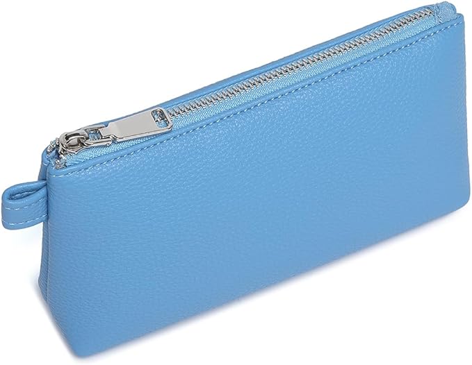 PU Leather Makeup Simple and Convenient Handbag Small Exquisite Storage Bag (PU/Gentian Blue)