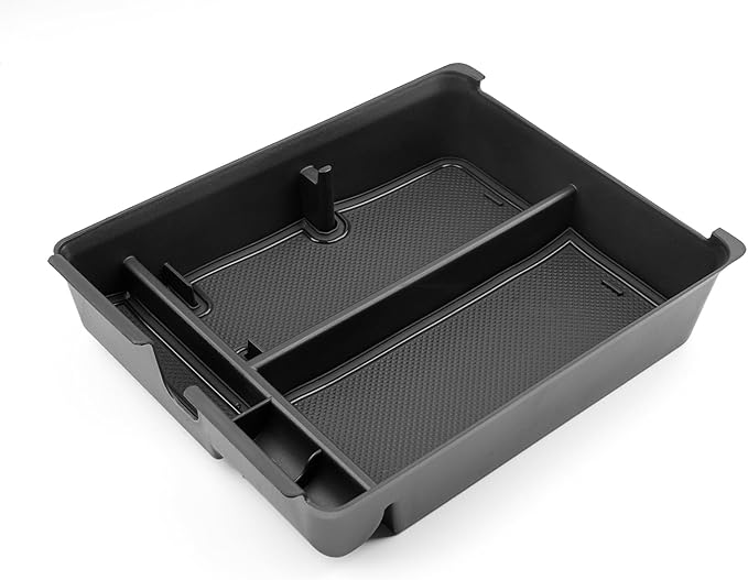 CDEFG 2023 2024 2025 Pilot Center Console Organizer Tray for 2023-2025 Honda Pilot Touring Sport EX-L Elite TrailSport LX Middle Console Storage Box 2024 2025 Ridgeline/ 2024-2026 Passport (Black)