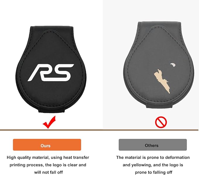 Sunglasses Holder Suit for Chevy Camaro RS Car Sun Visor Magnetic Leather Glasses Sunglass Clip Eyeglasses Mount for Car Accessories RS Owners