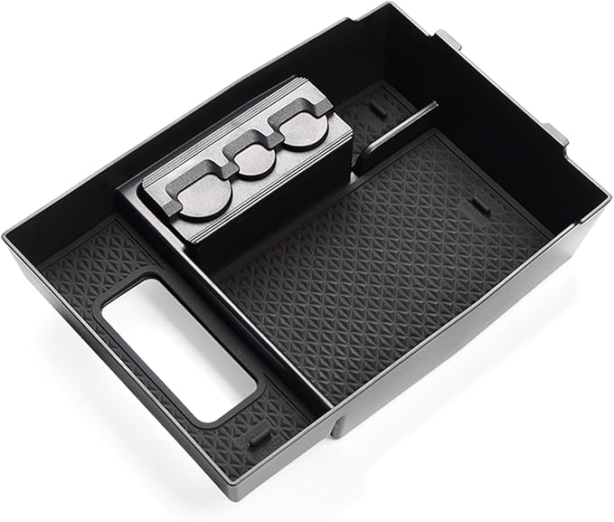 smabee Fit for Mazda CX-8 CX-9 Center Console Organizer 2024-2016 CX8 CX9 Accessories Central Armrest Storage Box Insert ABS Hidden Tray