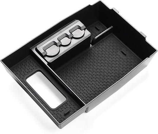smabee Fit for Mazda CX-8 CX-9 Center Console Organizer 2024-2016 CX8 CX9 Accessories Central Armrest Storage Box Insert ABS Hidden Tray