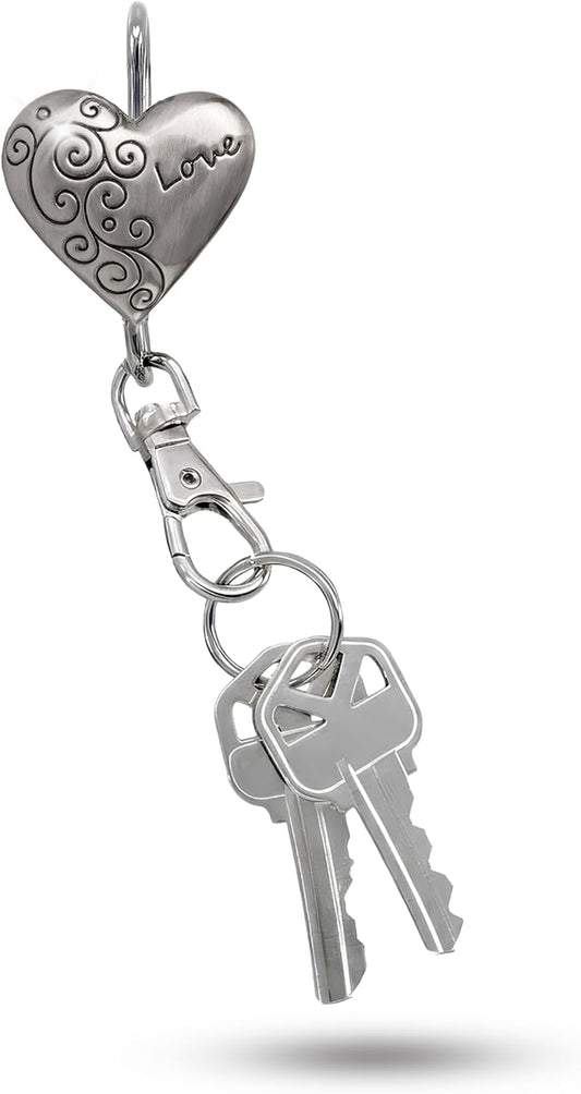 Women’s Bag Charm Key Finder, Car Keychain Hook, Cute Purse Organizer & Tote Bag Accessories, Gifts for Mom - Original