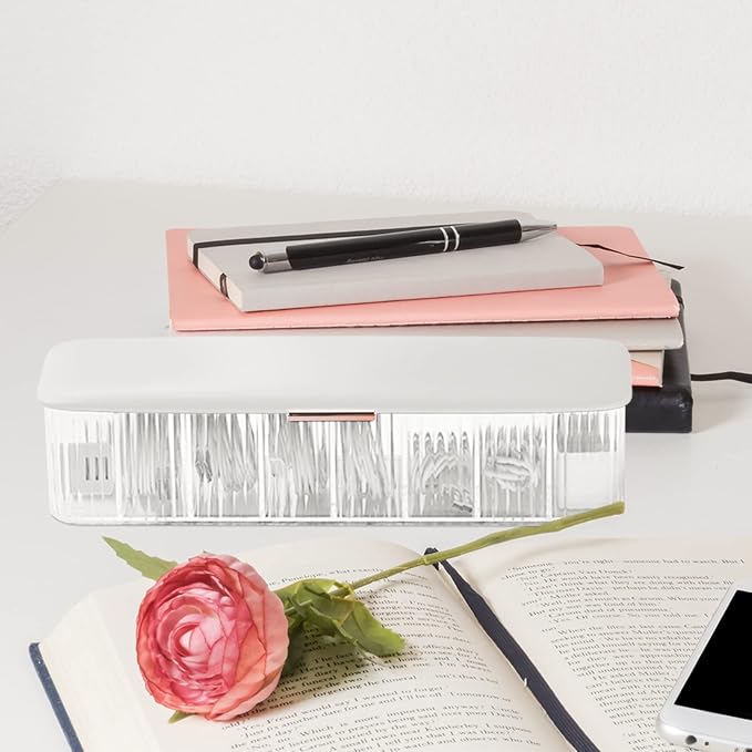 Cabilock Box Data Cable Storage Box Wire Dsl Cable Desktop Cable Organizer Cord Organizer Case Desk Containers Headphone Organizer Multi Grid Charge Cord Organizer Pp White Charger Bracket