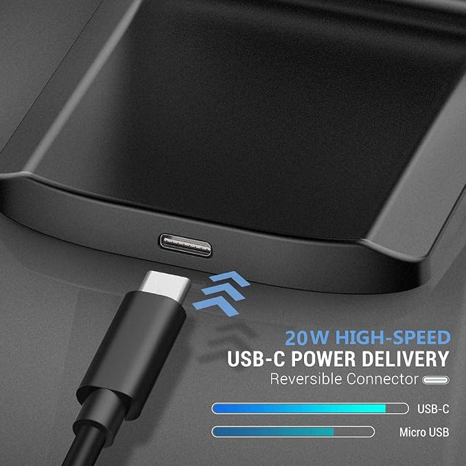 20W Fast Wireless Charger,Wireless Charging Stand Compatible with iPhone 17,17 Pro,16,15,14,13,12,11 Series/X,Phone Charger for Galaxy S25/S24/S23/Note,Pixel/LG (No Plug)