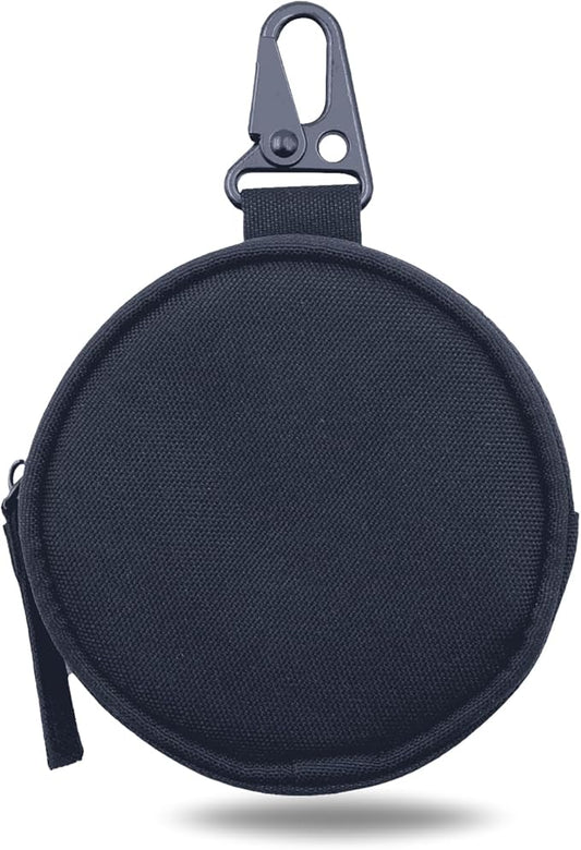 Tactical EDC Pouch for Men - 1000D Nylon Round Small Utility, Triangle Buckle Belt, Water-Repellent EDC Organizer, Coin Pouch for Keys & Earbuds