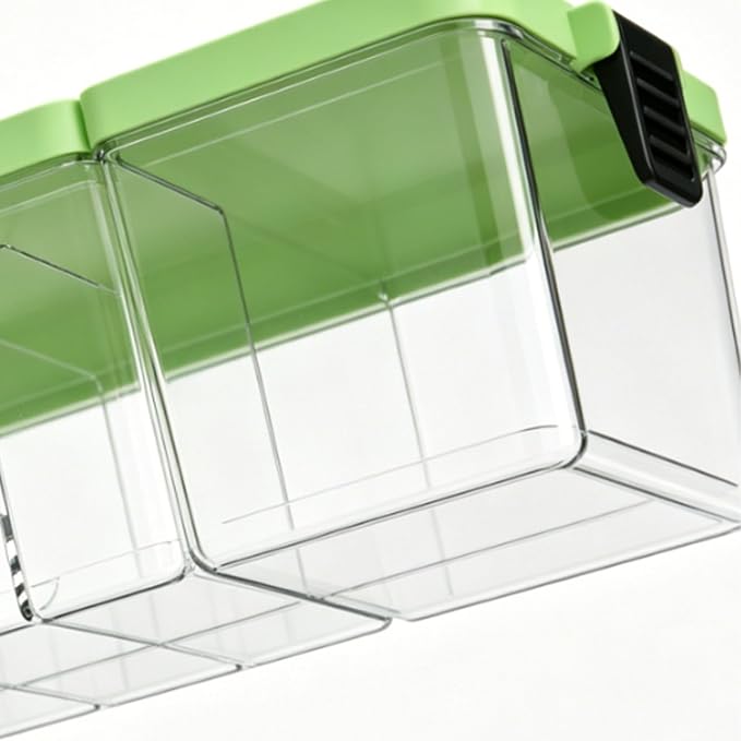 POCREATION Cable Organizer Box, Travel Cord Portable Cord Electronic Accessory Organizer with Multiple Compartments Cover for Chargers Cables USB Driv (Green)