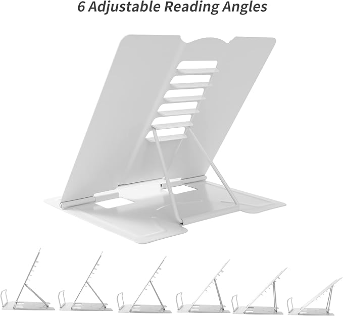 Metal Book Stand Adjustable Book Holder for Reading