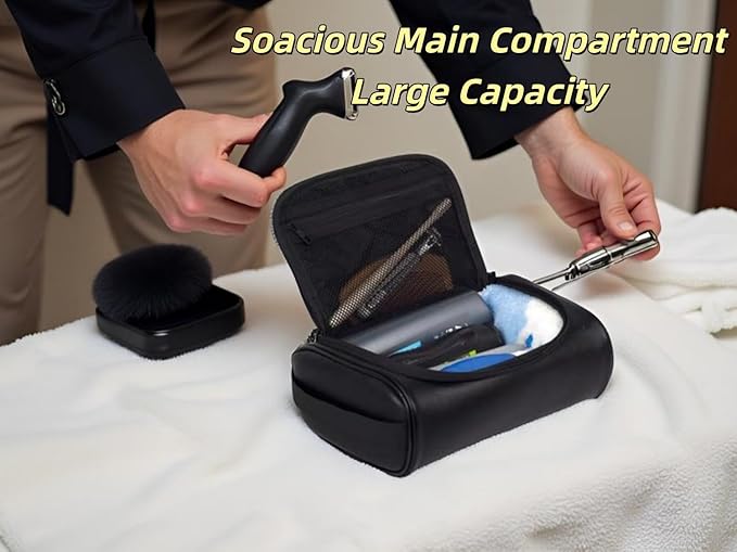 Personalized Small Toiletry Bag for Men,Minimalist Travel Toiletry Organizer Dopp Kit Water-resistant Makeup Bag for Travel Essentials,Travel Gifts For Men Unique