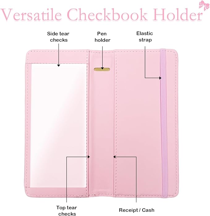 Letter Checkbook Cover, RFID Blocking Checkbook, Stylish, Lightweight, Slim Durable, Multi-Functional Checkbook Holder for Personal and Business Checks (Floral 2)