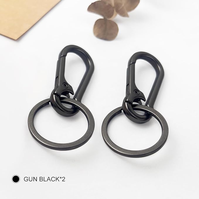 Metal Keychains for Women Men, Key Chain Ring Clip Holder Organizer for Home Car, Cut Keyring Accessories