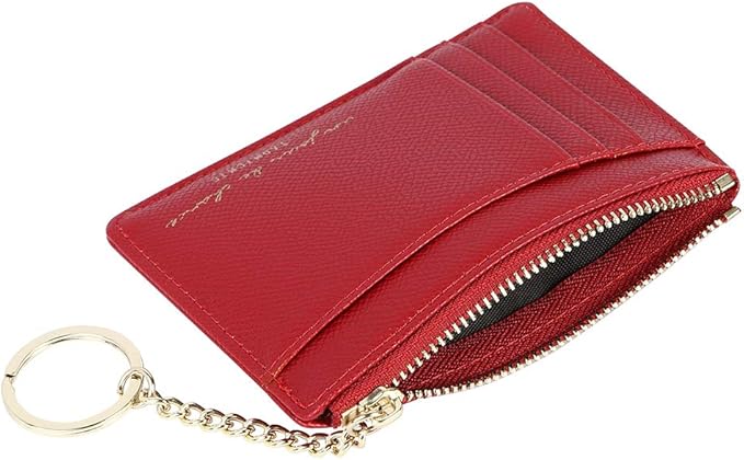 Women's 8 Cards Slim Minimalist Card Holder Coin Changes Purse Keychain Front Pocket Wallet | 8 Cards, Slim, Minimalist, Coin Changes, Purse, Keychain