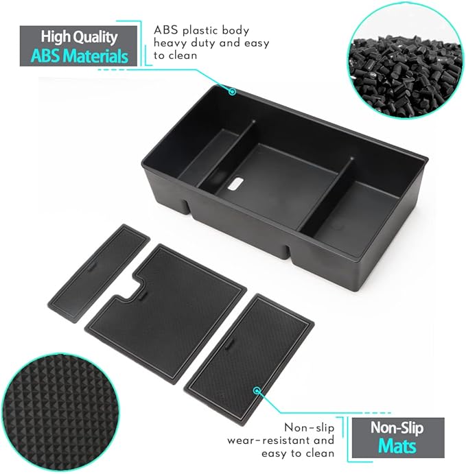 MARCHFA Center Console Organizer Tray Compatible for 2021 2022 2023 2024 2025 Toyota Venza Accessories Armrest Storage Box Insert Tray Organizer