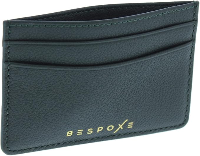 Slim Minimalist Front Pocket RFID Blocking Leather Wallets for Men and Women - Forest Green