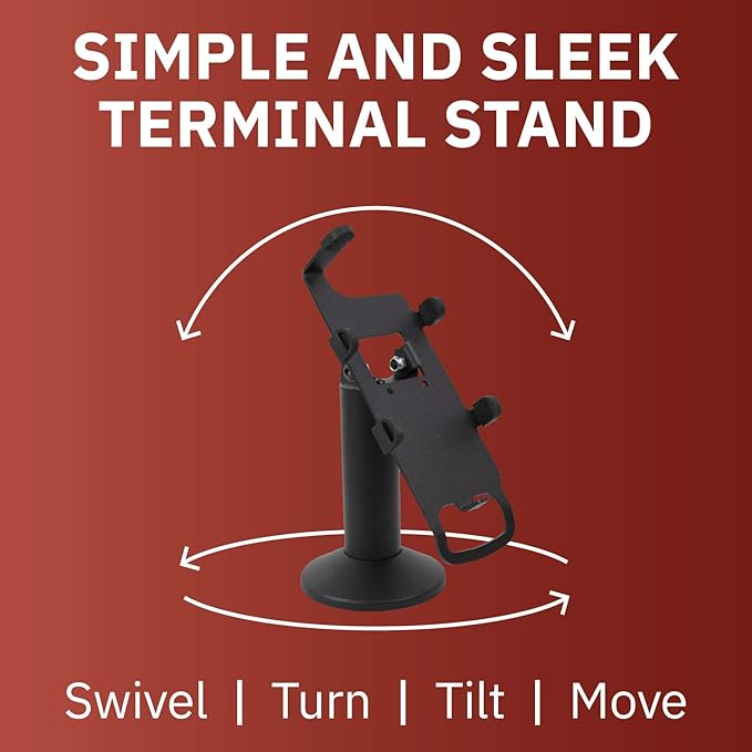 DCCStands Swivel and Tilt Verifone Engage P200 & P400 PIN Pad Stand, Screw-in and Adhesive