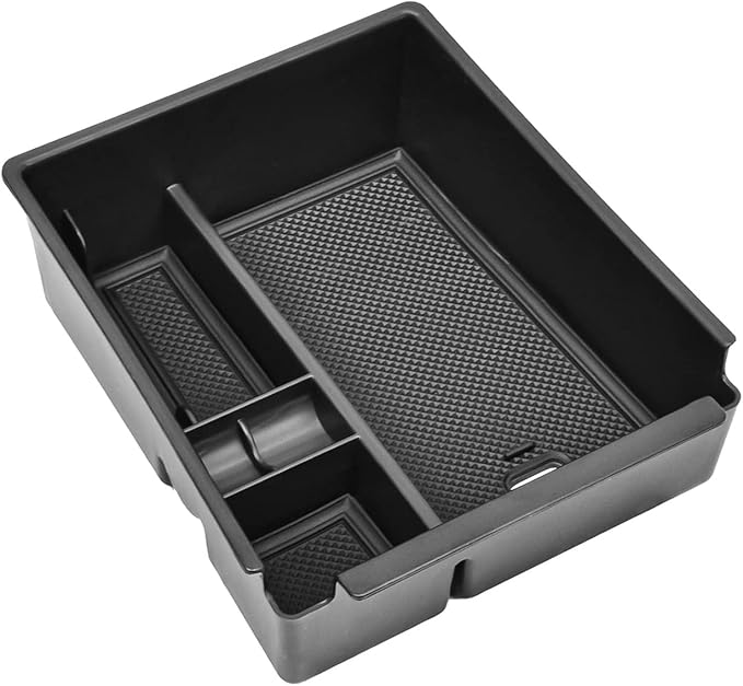 Center Console Organizer Tray Compatible with Hyundai Tucson Limited 2022 2023 2024 Tucson Hybrid Accessories, Automatic Transmission Only,SEL Only for Hybrid SEL,Armrest Secondary Storage Box,Black