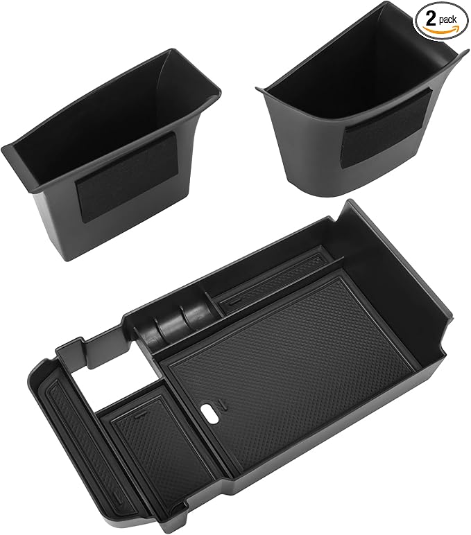Center Console Organizer Compatible with 2020-2025 Mazda CX-30 Accessories, 2PC Armrest Tray with Driver and Front Passenger Side Door Handle Organizer Storage Pocket Insert