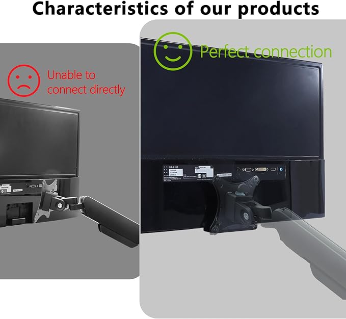 27MP58VQ VESA Adapter Compatible with LG 27" Monitor（Fits 27MP58VQ, 27MP59G-P, 27MP59HT-P, 27MP58VQ-P, 27MP58VQ-PF）â€?75x75 to 100x100 Wall Mount Bracket