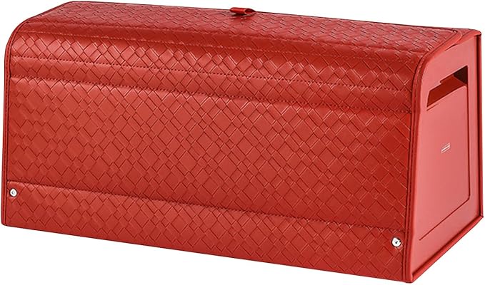 Ergocar Car Trunk Storage Organizer Leather Car Storage Box Clean Tool Accessories Container Folding Magnetic Cover Waterproof Suitable for SUV/Truck/Automotive