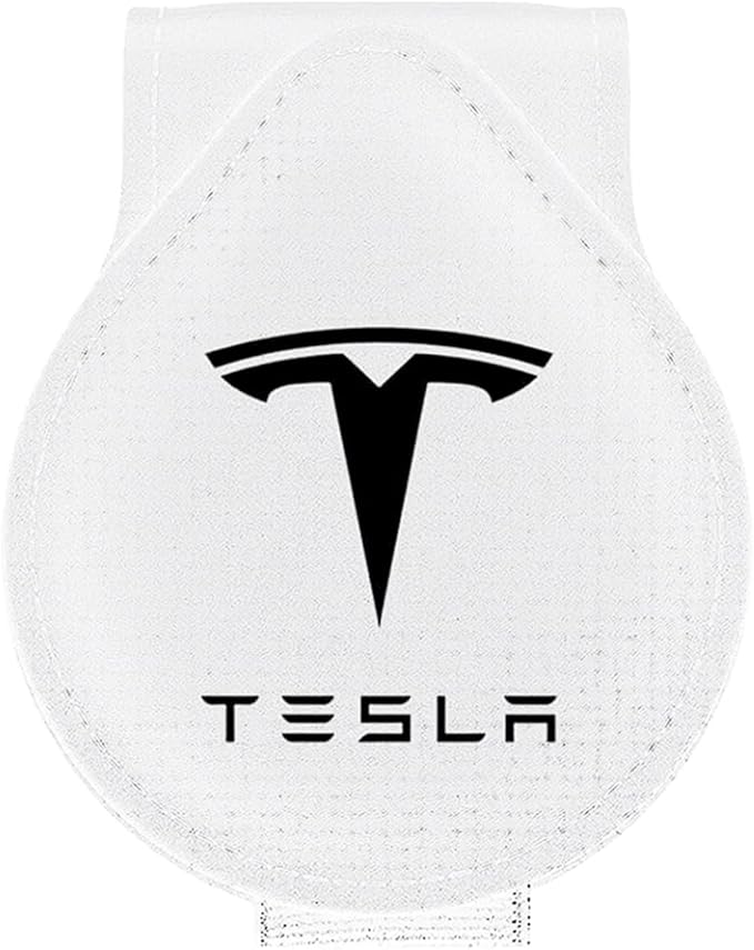 Sunglasses Holder Compatible with Tesla Model Y 3 X S Cybertruck Leather Magnetic Glasses Mount Holder Eyeglasses Sunglasses Clip Visor Sunglass Holder Accessories Gifts for Owners (White)