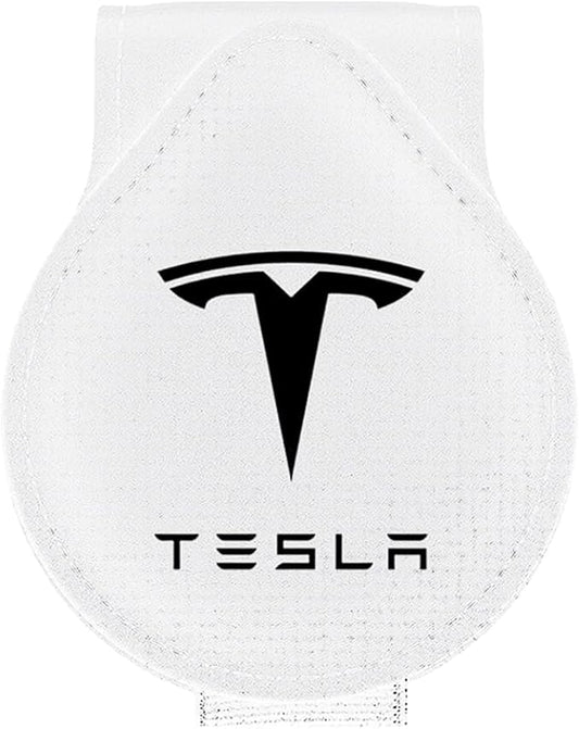 Sunglasses Holder Compatible with Tesla Model Y 3 X S Cybertruck Leather Magnetic Glasses Mount Holder Eyeglasses Sunglasses Clip Visor Sunglass Holder Accessories Gifts for Owners (White)