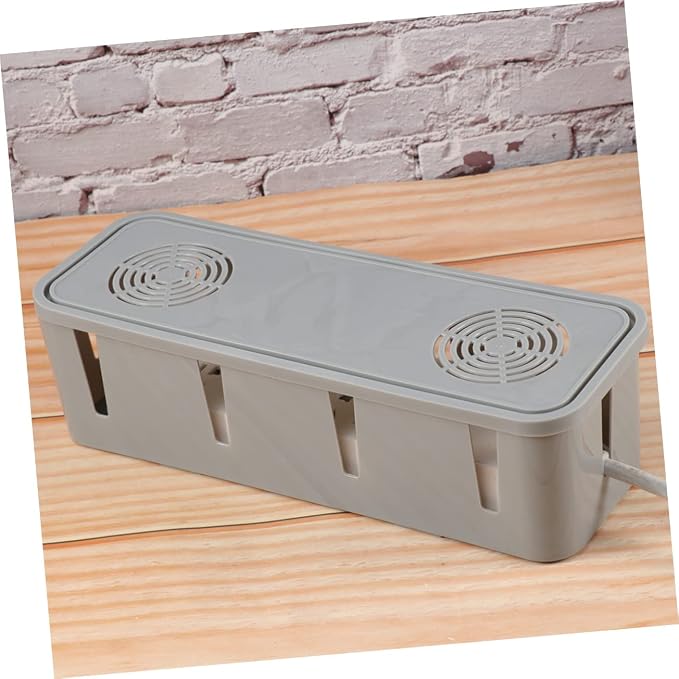 Plug Socket Safety Box Cable Management Organizer Cord Storage Box for Home Office 10.51X3.66X2.75 Inch