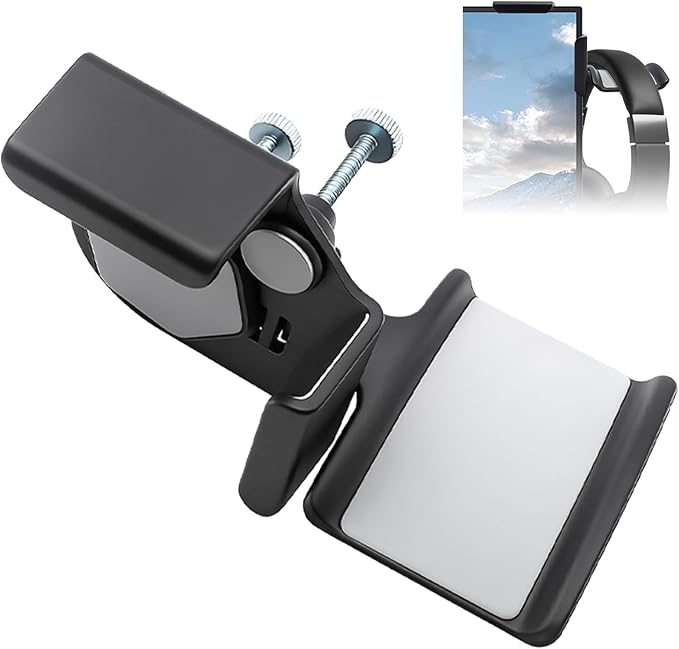 Monitor Stand for Headphones and Headsets, Headset Stand for Monitor, Stand for Headphones and Headsets (Premium-Grade Holder Saves Desk Space and Protects Headphones, Black)