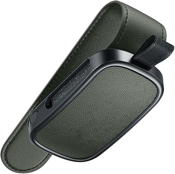 Magnetic Leather Eyewears Holder Sunglass Clip Suitable For Car Visors Secure ABS PC Design Easy Installation