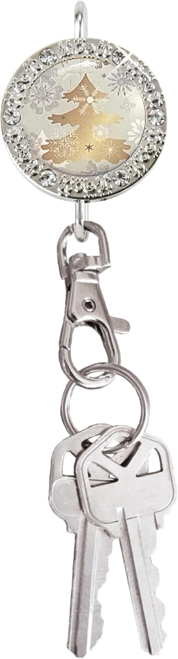 Women’s Bag Charm Key Finder, Car Keychain Hook, Cute Purse Organizer & Tote Bag Accessories, Gifts for Mom - Bling