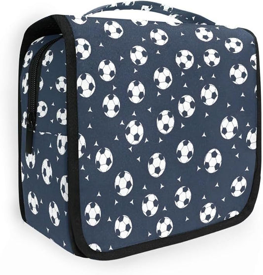 senya Hanging Travel Toiletry Bag Football Kit Makeup Case Cosmetics Organizer for Men Women