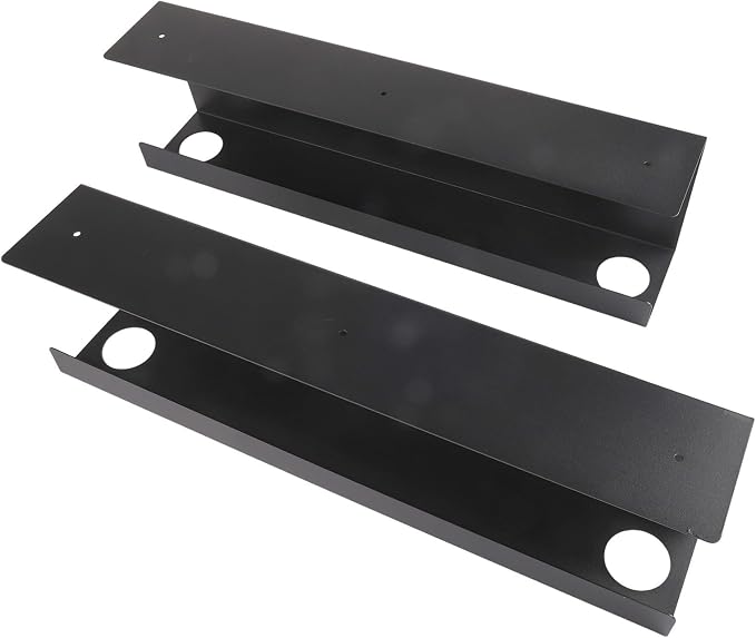 Metal Cable Trays for Efficient Under Desk Wire Management Perfect Addition to Any Home Office Setup (Black)