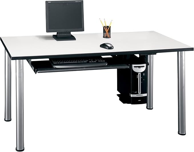 Bush Business Furniture Universal Keyboard Shelf in Black, Desk Accessories for Home or Professional Office