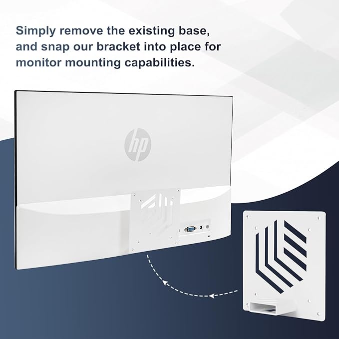 Wall Mount VESA Adapter Bracket Compatible with HP22F 22ER 22ES 22EB 22EA - 23ER 23F 23ES 23EB 23EA - 24F 24ER 24ES 24EB 24EA - 25F 25ER 25ES 25EB 25EA - 27F 27ER 27ES 27EB 27EA