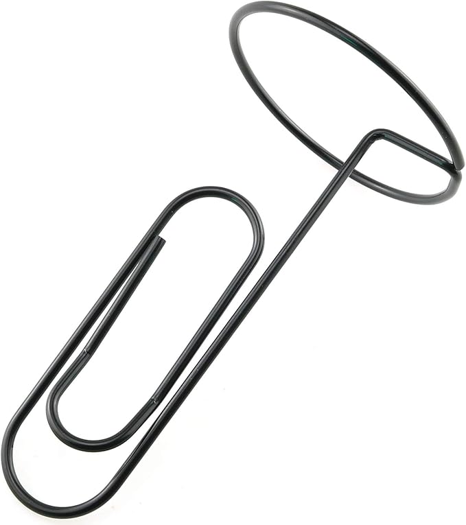 HJ Garden 1PC Black Study Note Holder Office Desk Paper Clip Memo Holder & Organizer, Perfect Office Accessory, Organize and Access Bills