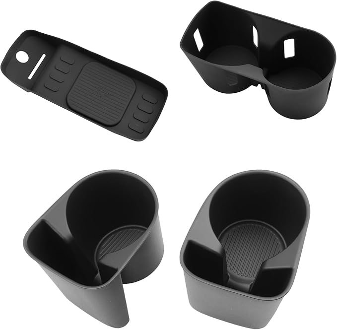 LUWU 2026 Palisade Accessories Compatible with 2026 Palisade SE/SEL/XRT/Limited/Calligraphy Accessories Center Console Silicone Cup Holder&Wireless Charging Mat&Rear Cup Holder 4PCS(Only for 7-Seat)
