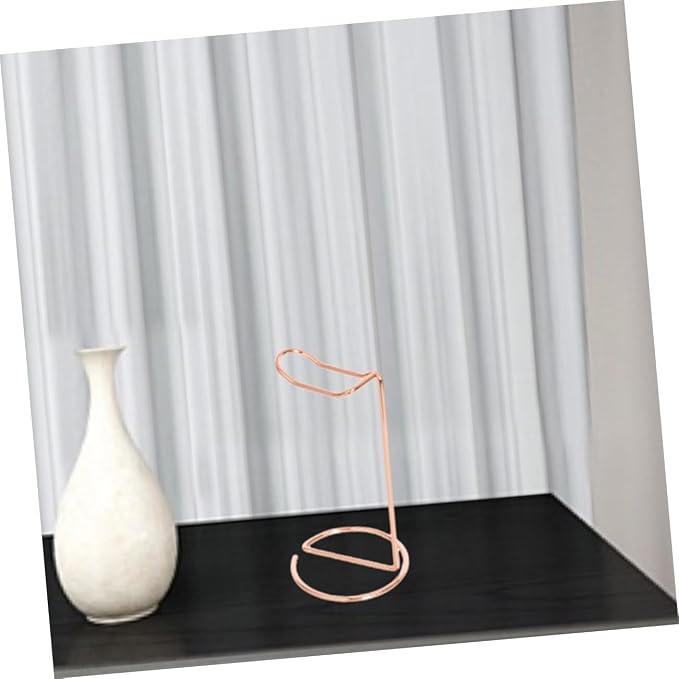 Headset Simple Headphone Stand Headband Stand Desktop Speaker Stand Desk Accessory Headset Rack Earphone Supporting Hanger Headset Frames Iron Rose Gold Headset Holders