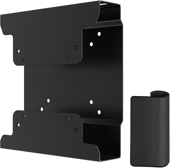 Mini PC VESA Mount for Dell Micro Mount with Mouse Pad, Install on Monitor Arm, for Dell OptiPlex Micro Form Factor Case, for MFF 3040 7080 5070 3000 7060 7090 9020, Wall/VESA/Under Desk