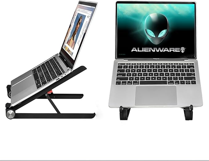 Portable Laptop Stand for Dell Alienware m17 m16 m15 m18 x17 x16 x15 x14 Area-51m 16 Aurora 14 15 16 17 18 inch Gaming Laptop for desk,Made of Reinforced Nylon, 304 Stainless Steel and Silicone
