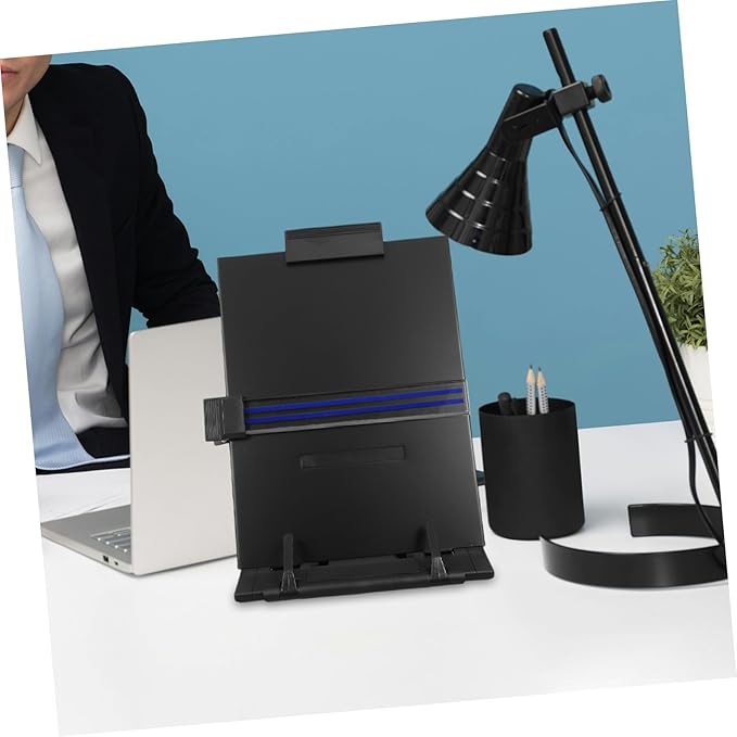 Reading Stand Document Holder Desk Book Rack Adjustable Angle Clip Holder Student Reading Stand